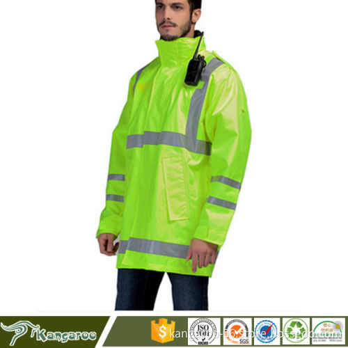 3M Reflective Straps Waterproof Safety Raincoat Manufacturers